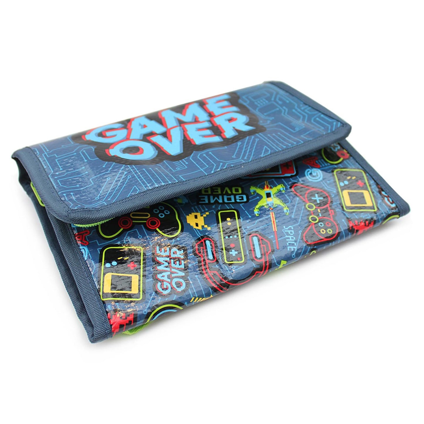 Fashion Stationery Insulated Lunch Bag Kids Lunch Box Folding Reusable Lunchbags for Girls or Boys Lunch Box for School, Beach or Travel Small Cooler or Picnic Coolers